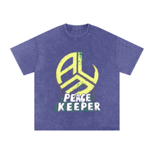 Load image into Gallery viewer, All Lives Matter Peacekeeper Snow Washed Oversized Cotton T-Shirt