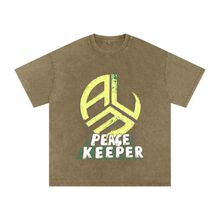 Load image into Gallery viewer, All Lives Matter Peacekeeper Snow Washed Oversized Cotton T-Shirt