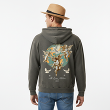 Load image into Gallery viewer, Vintage Washed Frayed-Hem Hoodie
