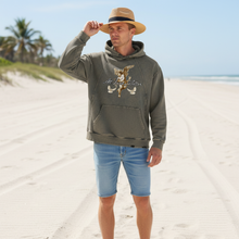 Load image into Gallery viewer, Vintage Washed Frayed-Hem Hoodie
