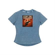 Load image into Gallery viewer, All Lives Matter Womens Logo Vintage Washed Bodycon Cotton T-Shirt

