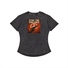 Load image into Gallery viewer, All Lives Matter Womens Logo Vintage Washed Bodycon Cotton T-Shirt
