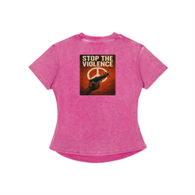 Load image into Gallery viewer, All Lives Matter Womens Logo Vintage Washed Bodycon Cotton T-Shirt

