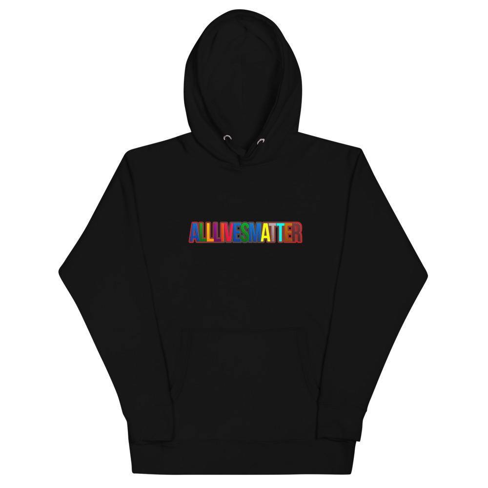 ALM ALL LIVES MATTER MULTICOLOR HOODIE - ALM ALL LIVES MATTER 